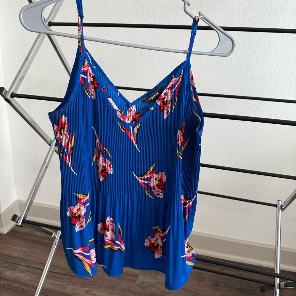 Floral Blue Women's Top